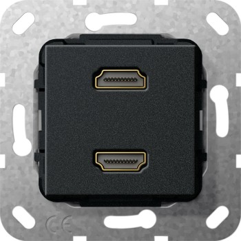 Gniazdo-podwojne-HDMI-2-0a-przejsciowka-Czarny-mat-Gira-System-55-567110