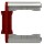 <span><b>Rodzaj ramki</b>: <b>Element N-krotny ramki składanej</b></span>, <span><b>Kolor</b>: <b>Aluminium + czerwony</b></span>