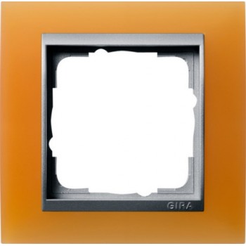 Ramka z osłoną w kolorze aluminium Event Opaque Gira 021153