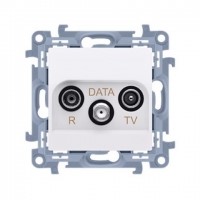 Gniazdo antenowe R-TV-DATA Simon 10 CAD.01/11