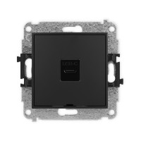Mechanizm gniazda pojedynczego 1xUSB C-C, bez pola opisowego