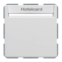 Łącznik przekaźnikowy na kartę hotelową, biały, aksamit Qx