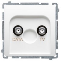 Gniazdo antenowe DATA-TV Simon Basic BMAD1.01/11