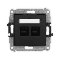 Gniazdo z USB podwójne MINI Karlik