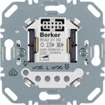 Uniwersalny ściemniacz przyciskowy 2-kr, mechanizm R.8 Berker