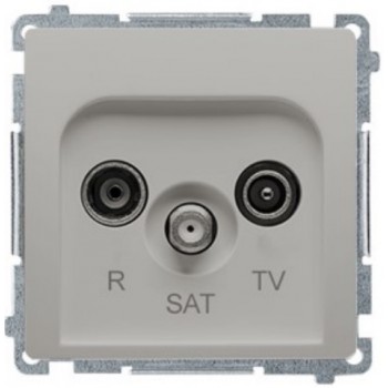 Gniazdo antenowe R-TV-SAT Simon Basic BMZAR-SAT10/P.01/43