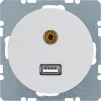 Gniazdo USB/3.5 mm audio R.1/R.3 Berker 3315392089