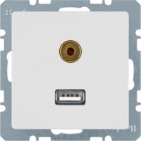 Gniazdo USB/3.5 mm audio Q.1/Q.3 Berker 3315396089