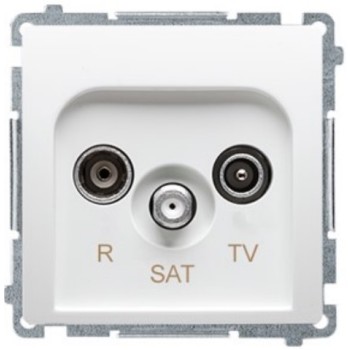 Gniazdo antenowe R-TV-SAT końcowe Simon Basic BMZAR-SAT1.3/1.01/11