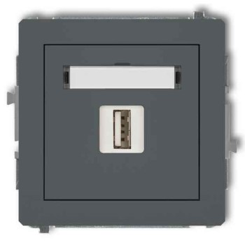 Gniazdo pojedyncze USB Deco Karlik 28DGUSB-1