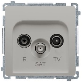 Gniazdo antenowe R-TV-SAT końcowe Simon Basic BMZAR-SAT1.3/1.01/43