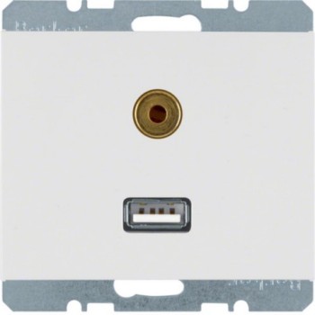 Gniazdo USB/3.5 mm audio K.1/K.5 Berker 3315397009
