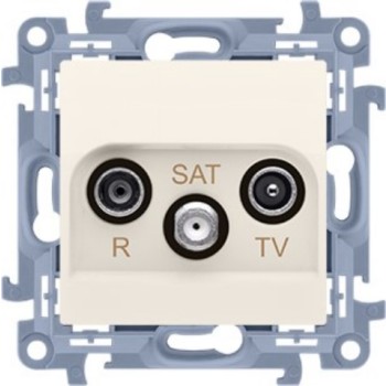 Gniazdo antenowe R-TV-SAT przelotowe Simon 10 CASP.01/41