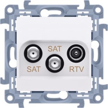 Gniazdo antenowe SAT-SAT-RTV końcowe Simon 10 CASK2.01/11