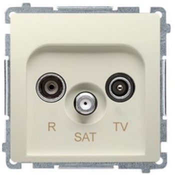 Gniazdo antenowe R-TV-SAT Simon Basic BMZAR-SAT10/P.01/12
